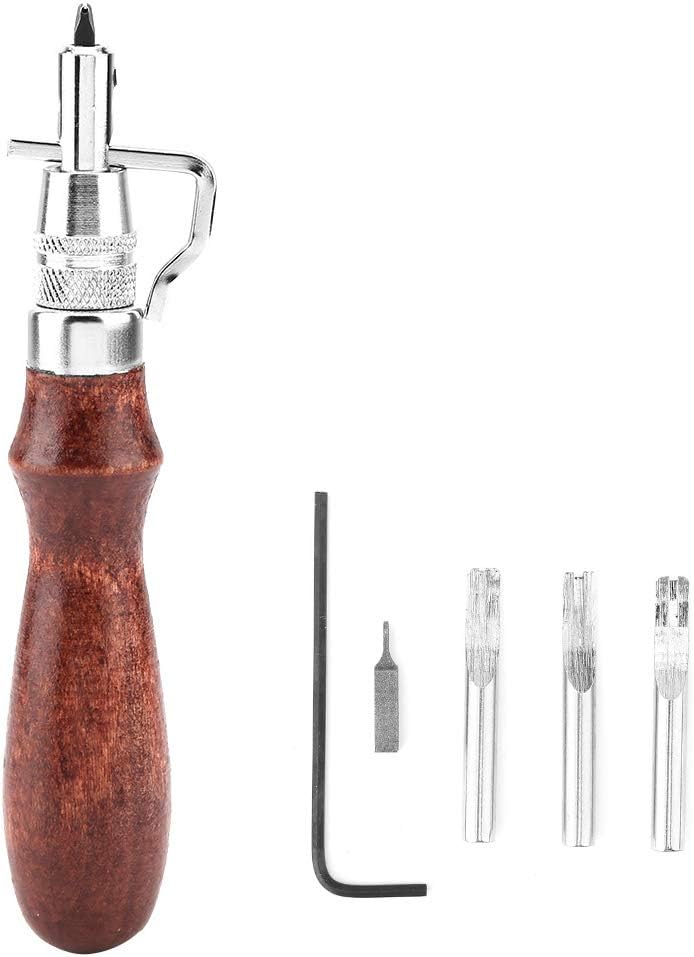 Lederkantenschneider, 5-in-1, Multifunktional, Professionelle Schneideklinge, Handwerkzeug, Professionelles Nährillen-set