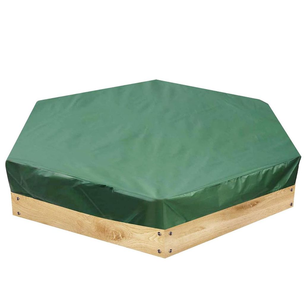 Sechseckige Sandkastenabdeckung, Wasserdichtes Oxford-gewebe, Wasserdichter Stoff Mit Kordelzug, Staub- Und Wasserdicht (180 X 150 Cm).