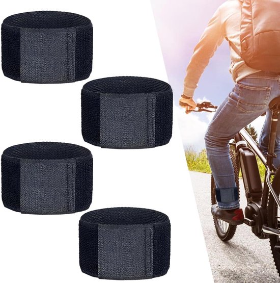 Hosenclip, Hosenclips Für Radfahrer, 2 Paar, Fahrrad-hosenclips, Hosenklemme, Schwarz