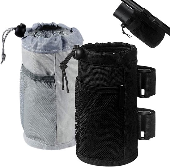 2er-pack Universelle Fahrrad-/roller-flaschenhalterung/becherhalter – Mit Klettverschluss