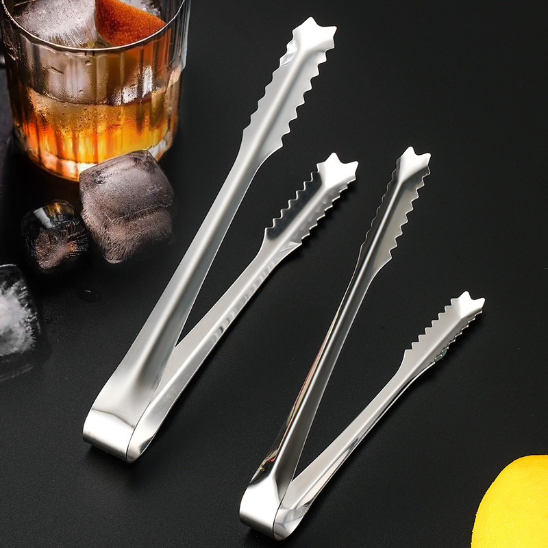 2-teilige Mini-eiswürfelzange – 0,8 Mm Dick, 15 Cm + 0,8 Mm Dick, 20 Cm – Eiswürfelzange Für Bars – Zuckerzange – Zubehör Für Teekränze