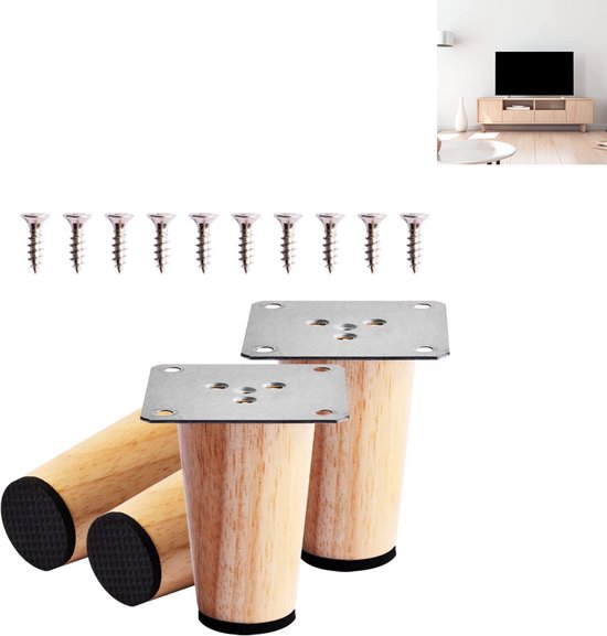 Möbelfüße – 4-teiliges Set – Tischbeine – Schrankbeine – Tischzubehör – Sofabeine Für Tische, Sofas, Tv-möbel Und Stühle