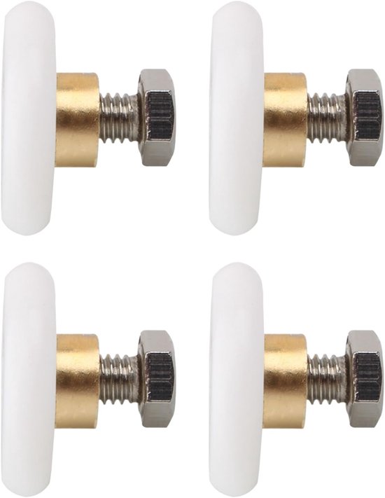 4 Stück, Duschkabinenrollen, Duschkabinenrollen, Schiebetürrollen, Durchmesser 19 Mm, Ersatzteile Für Badezimmertüren, Nylon
