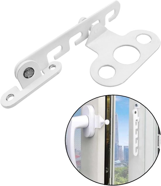5 Fensterverriegelungen, Neigungsverstellung, Fensterbegrenzer, Verriegelungsmechanismus, Metall-fensterversteller, Antikollisionsschutz
