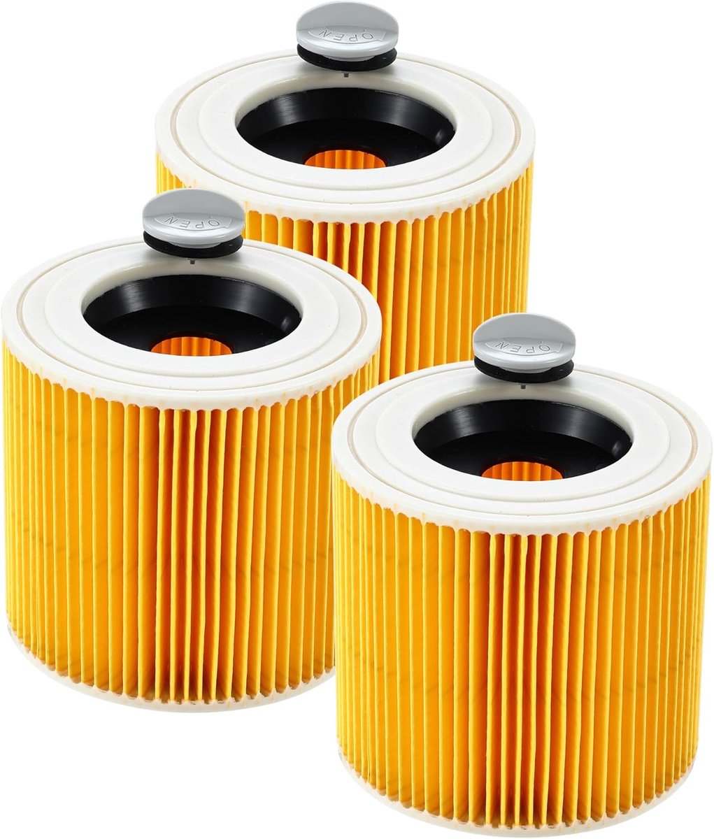 Ersatzfilter-set Für Staubsauger – Staubsaugerzubehör – Filterwatte – Gelb – 3er-pack