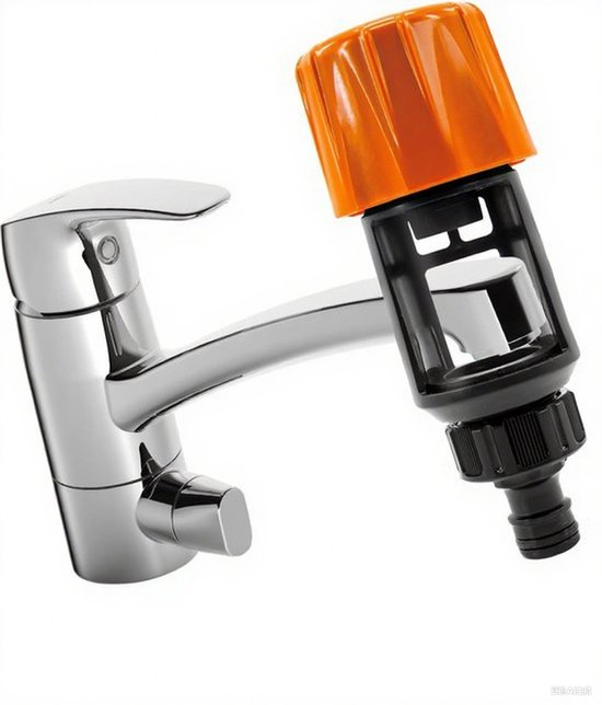 Gartenschlauch-anschlussstücke, 2er-pack, Universeller Küchen-/badezimmer-wasserhahn-auf-gartenschlauch-adapter, Abs-material, Universeller Wassersparer, Orange