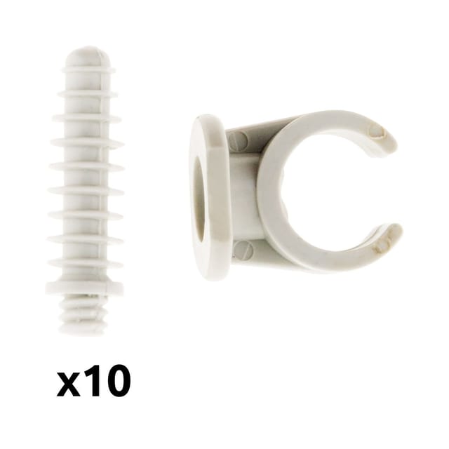 10 Stück Klemmschelle mit Dübel Ø16mm Zenitech
