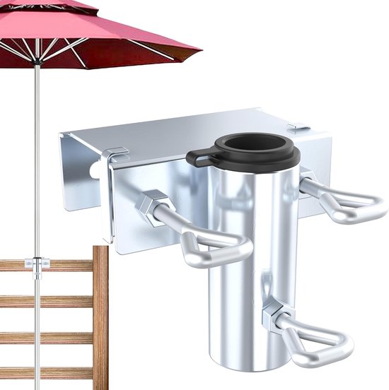 1-teiliger (horizontaler) Sonnenschirm-cliphalter Für Den Außenbereich, Sonnenschirmhalter Aus Metall, Tischclip Für Gartensonnenschirme Mit Haken, Aussichtsplattformen