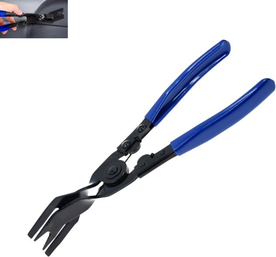 1-teiliges Set – Autoclipzange – Verkleidungsclipzange – Befestigungsentferner – Werkzeug Zum Entfernen Von Tür- Und Innenverkleidungsclips – Blau – 23,5 X 8 Cm