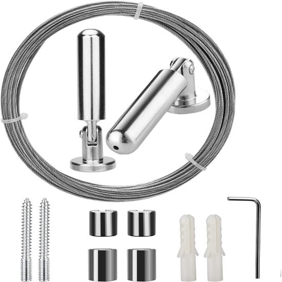 Stahlseil Für Gardinen, 5 Meter Edelstahlseil, Spannseil, Wäscheleine Aus Metall, Geeignet Für Außengardinen.