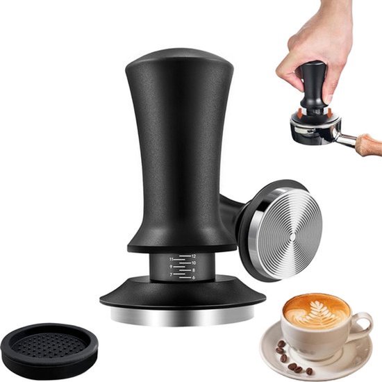 Kaffee- Und Espressotamper Aus Edelstahl, Ø 51 Mm, Kaffeepulverpresse, Teiler, Abstreifer, Gewindeboden, Barista-zubehör