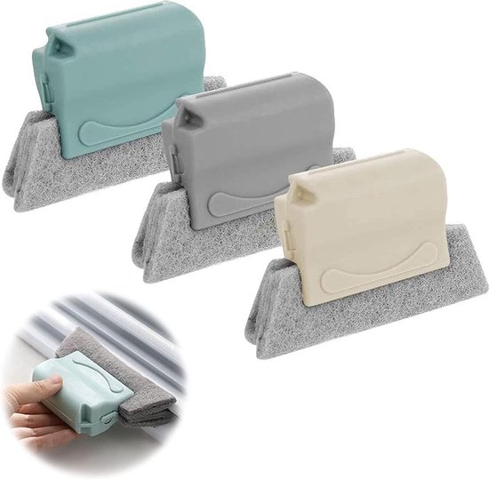 3er-set, Scheuerbürste, Fensterfugenbürste, Reinigungsbürste, Mini-bürste, 2-in-1, Türen, Reinigung Aller Ecken Und Ritzen, Fenster
