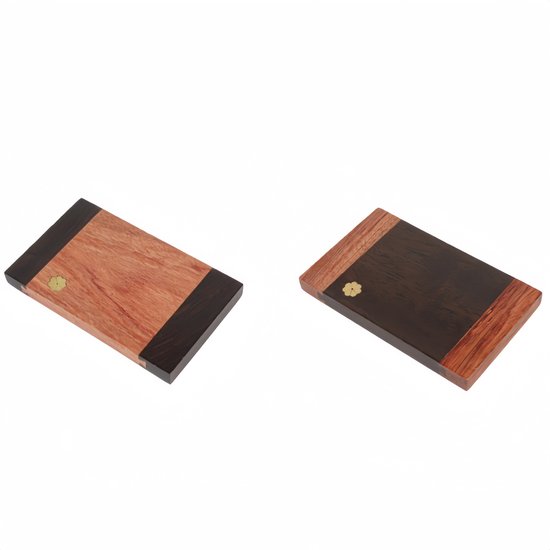 2-teiliges Untersetzer-set – Zweifarbig, Rechteckig – Hitzebeständig – Geeignet Für Tassenhalter/teesets – 10,5 X 6,5 Cm – Farbe Wie Abgebildet