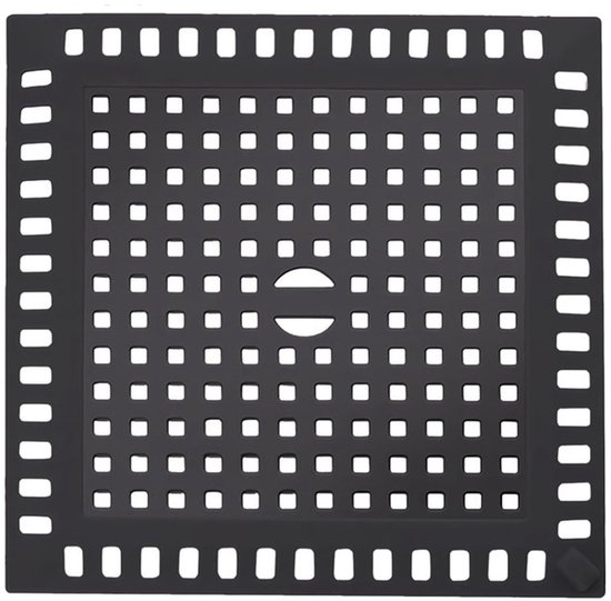 Spülbecken-sieb – Quadratischer Abflussdeckel – Abflussgitter Aus Edelstahl 304 – Abflussfilter – Verstopfungsfreies Bad-sieb – Spülbeckenfilter – 12,3 X 12,3 Cm