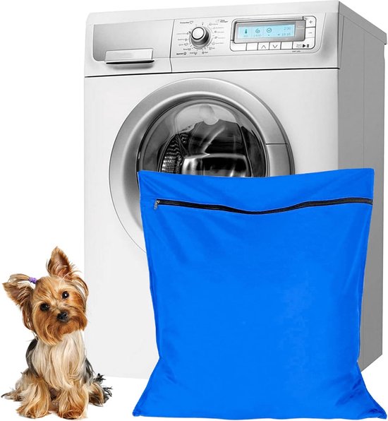 70 X 80 Cm Großer Wäschesack Aus Polyester-twill Zur Verhinderung Von Tierhaarverstopfungen, Blau