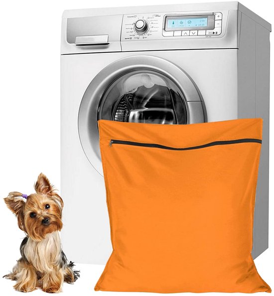 Großer, Orangefarbener Wäschebeutel Aus Twill-polyester (70 X 80 Cm) – Ideal Für Tierhaare