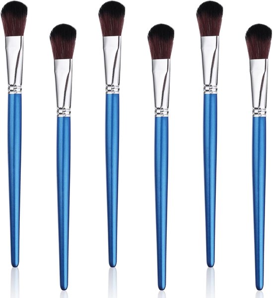 2-teiliges Set Ovaler Nylon-rundpinsel (23 Mm) Mit Kurzem Holzgriff Für Acrylfarben