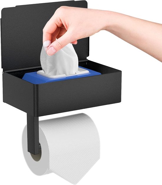 Bohrfreier, Selbstklebender Toilettenpapierhalter Aus Edelstahl Mit Ablage