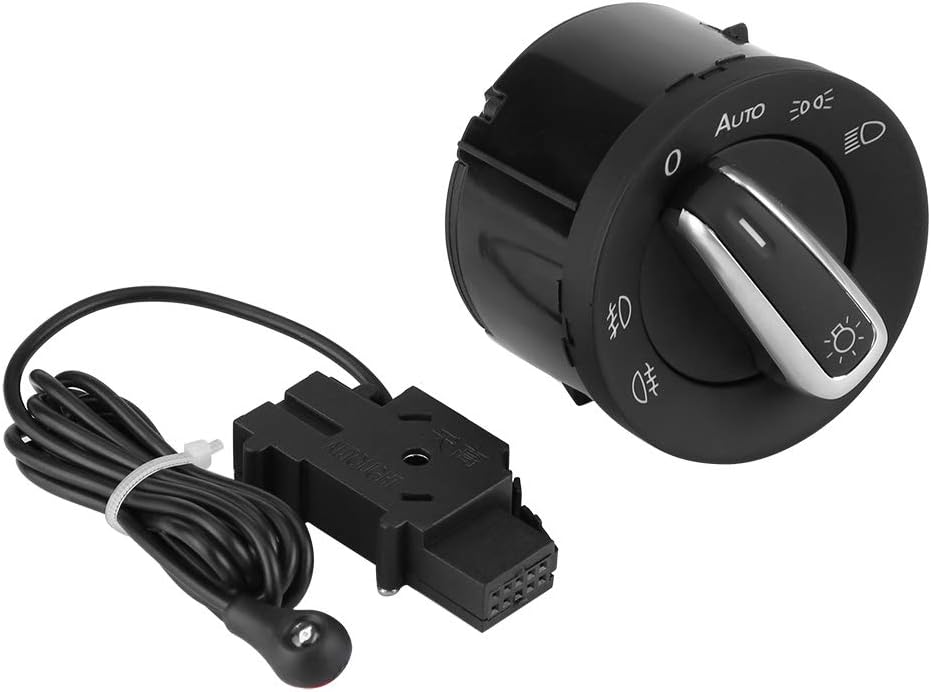 Geeignet Für Kfz-scheinwerferschalter, Automatische Lichtschalter Und Sensormodul Für Mk5, Mk6, B6 Und 3c, Schwarz