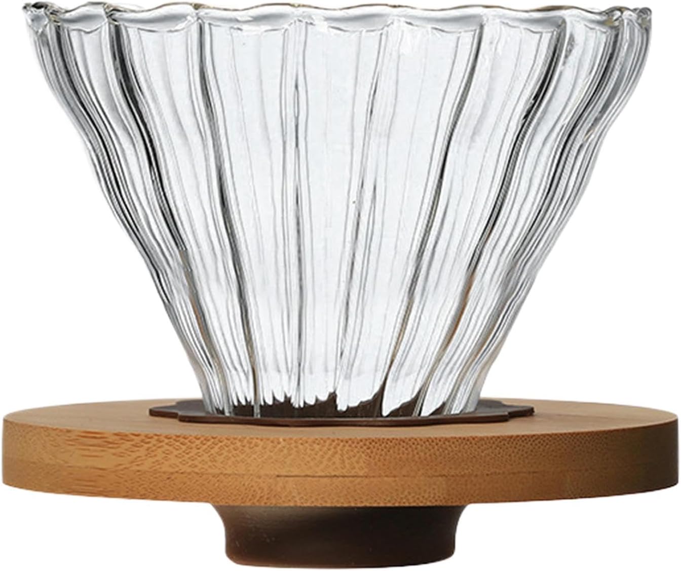 Transparenter Glaskaffeefilter, Kaffeetrichter, Filter Für Handgebrühten Kaffee, Kaffeefilter Mit Halterung Für Kaffeemaschine