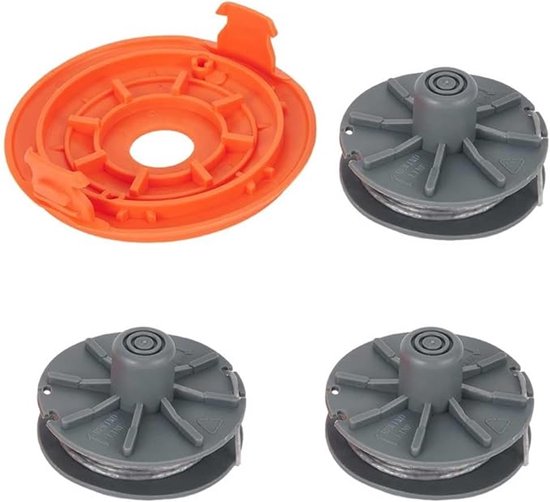 Set Mit 3 Spulen + 1 Abdeckung, Drahtspule Für 5307-20, Ø 1,6 Mm, 6,1 M Länge, Universal-schneidfaden, Trimmerfaden, Schneidfaden Für Freischneider