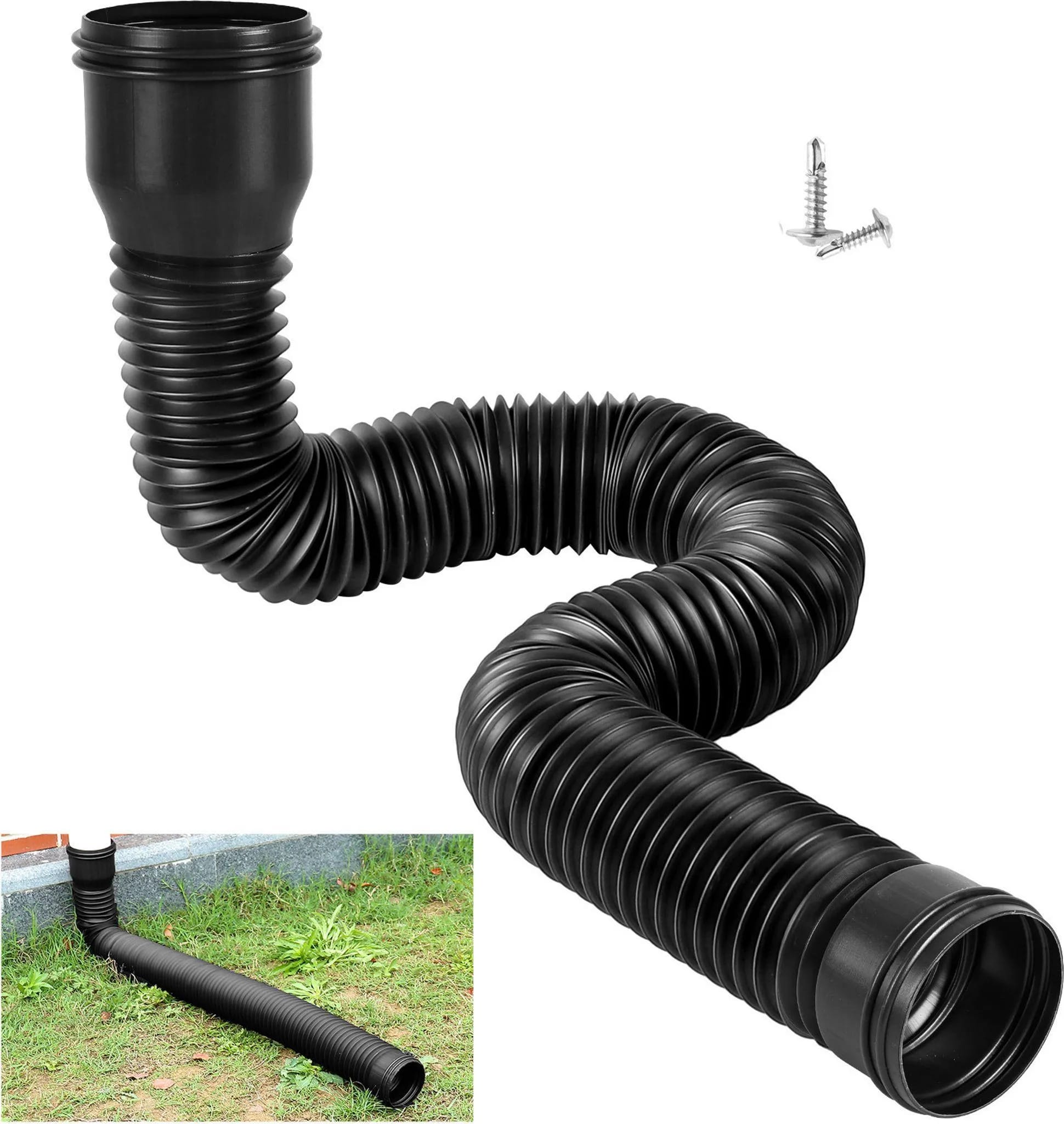 150 Cm Abflussverlängerungsrohr – Schwarz