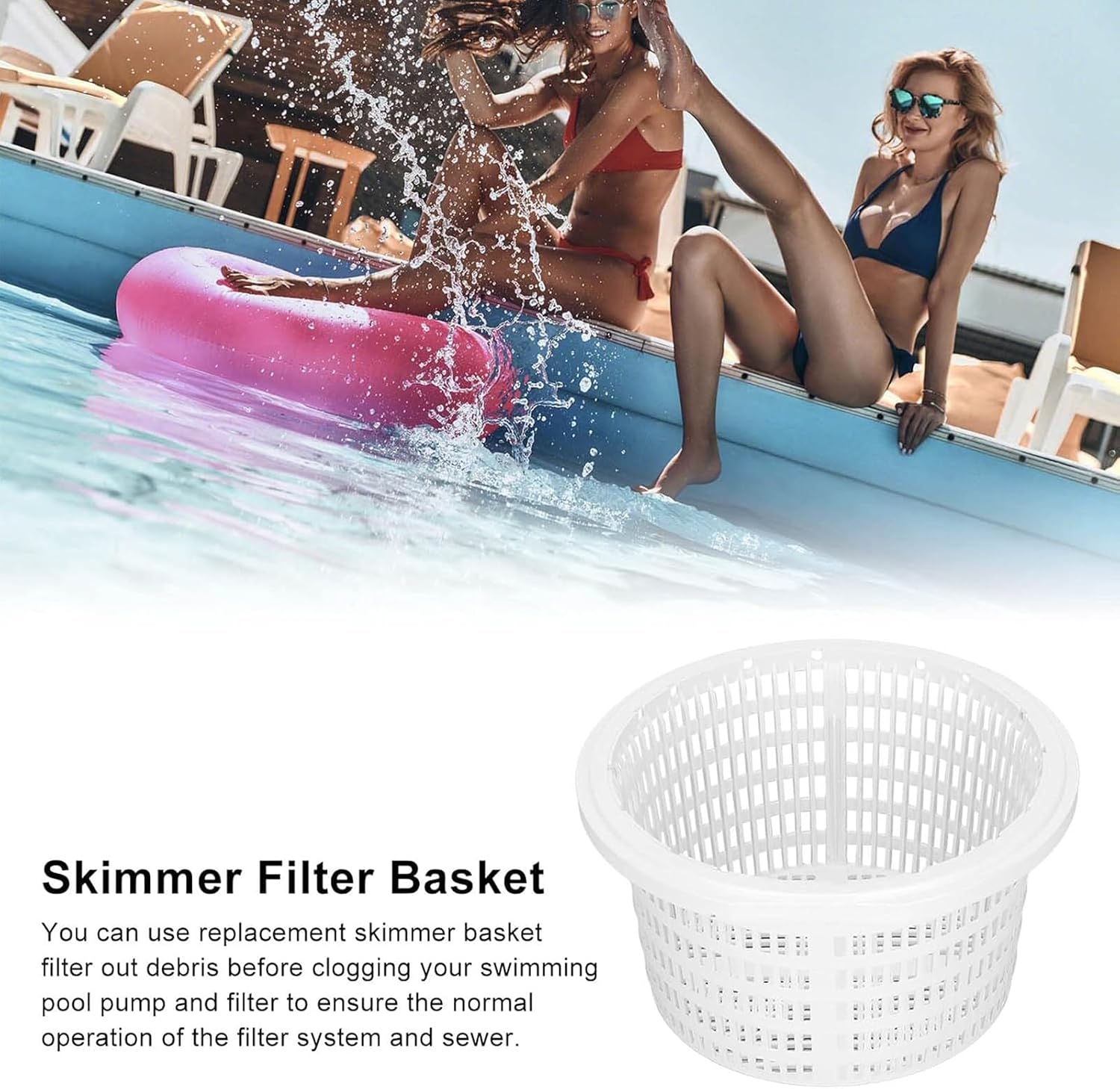Poolskimmerkorb, 19 Cm Poolskimmerkorb – Ein Ersatzzubehör Für Eine Effektive Wasseroberflächenreinigung, Langlebig Und Einfach Zu Installieren.