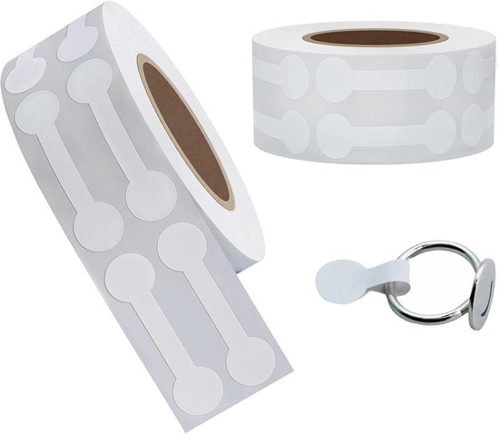 1000-teiliges Set Selbstklebender Runder Schmuck-/preisschilder (1,1 X 4,2 Cm) – 2 Rollen