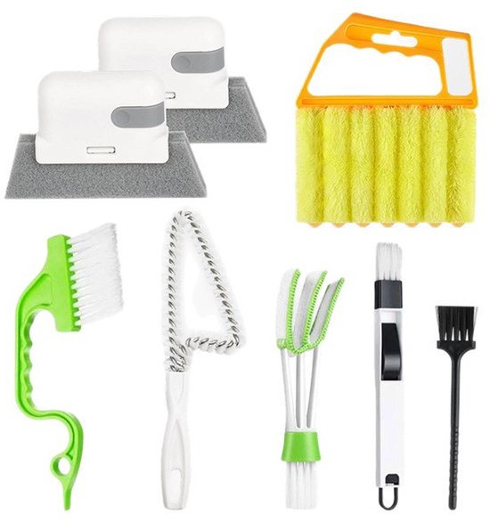 9-teiliges Reinigungsbürsten-set – Unverzichtbar Für Die Reinigung Von Haus Und Bad – Geeignet Für Die Reinigung Von Fliesenböden Und Fliesenfugen