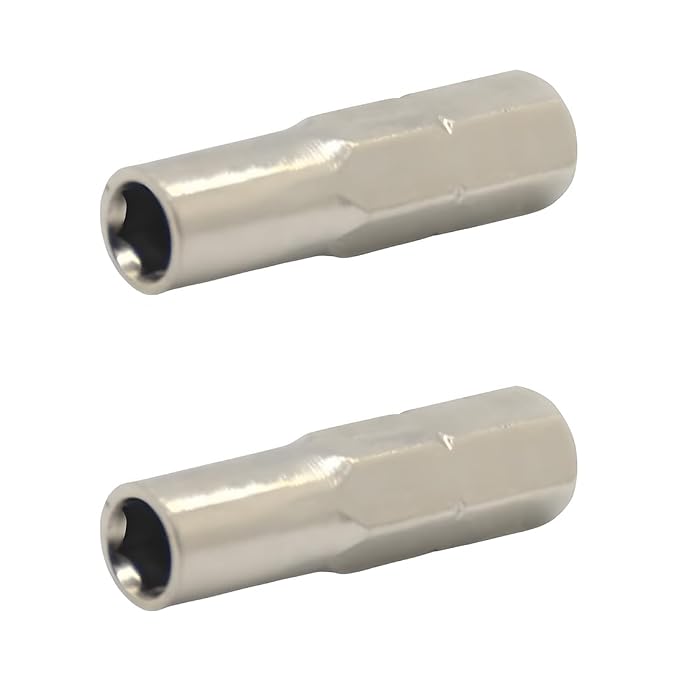 2-teiliger Magnetischer Steckschlüsseladapter 6,35 Mm Auf 4 Mm, Sechskantschraubendreher 6,35 Mm 1/4 Zoll Miniatur-punktadapter 4 Mm Sechskant-steckschlüssel-konverter
