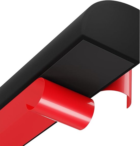 300 Cm Schwarze, Selbstklebende, Dreieckige, Flexible Zierleiste