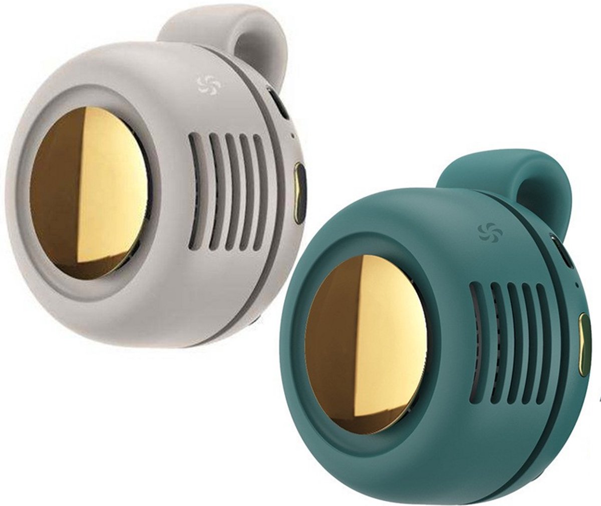 2 Stück – Mini-ventilator – Tragbarer Clip-ventilator – Verstellbar – Geeignet Für Outdoor-aktivitäten, Reisen Und Büro – Clip-ventilator – Wiederaufladbarer Usb-ventilator