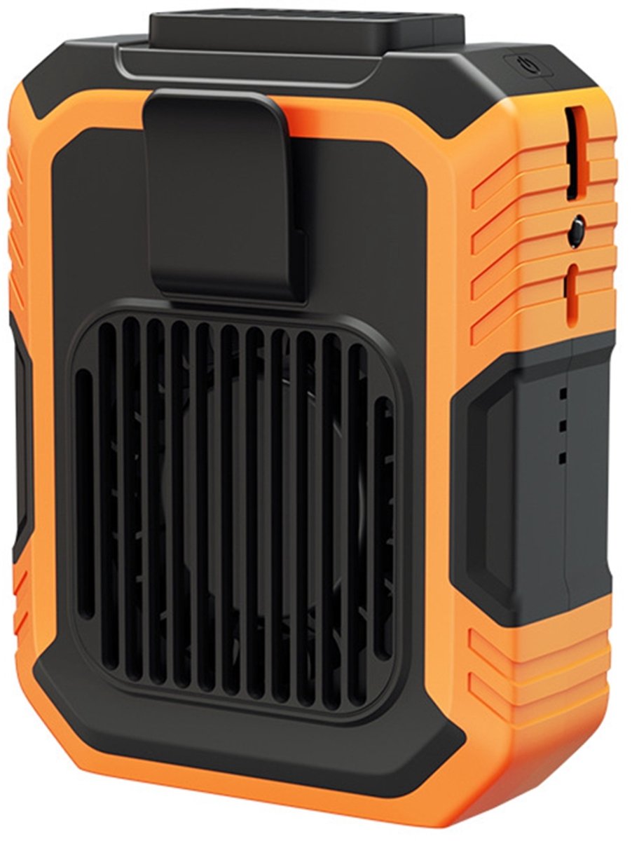 Tragbarer Mini-ventilator – Hüftventilator – 3-in-1-ventilator & Powerbank – 4000 Mah Akku & 3 Geschwindigkeitsstufen – Integrierte Beleuchtung – Für Büro, Reisen & Outdoor
