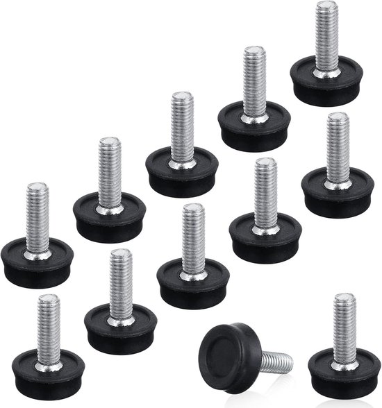 12-teiliges Set Verstellbarer M8-möbelfüße Für Holztische Und -stühle