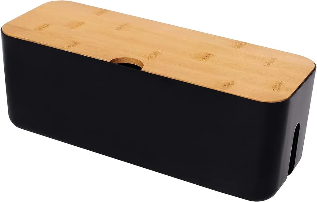 Kabelbox, Kabelmanagementbox, Dient Zum Verstecken Von Kabeln, Klein, Schwarz