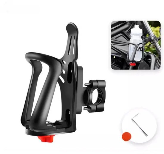 Verstellbarer Flaschenhalter Für Fahrräder Und Motorräder Mit Schnellverstellknopf