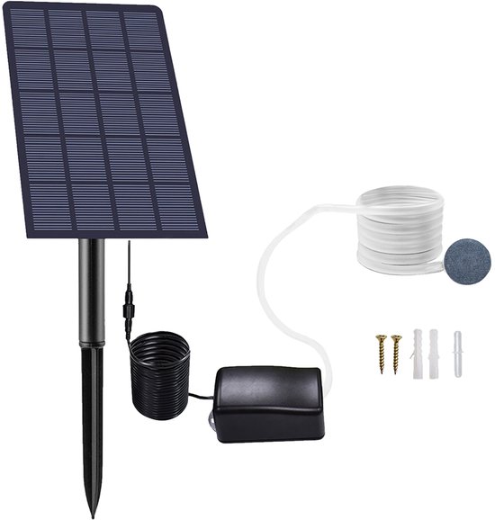 2-watt-solar-teichbelüfter, Steckbare Aquarium-luftpumpe Für Aquarien Und Außenpools