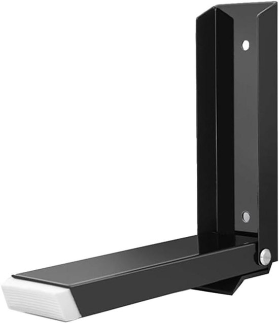 Magnetischer Türstopper Aus Edelstahl Mit Rutschfesten Gummifüßen Und Fußpedal (schwarz)