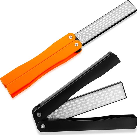 2-teiliges, Klappbares Messer-/gartengeräte-schärfset – Körnung 400/600