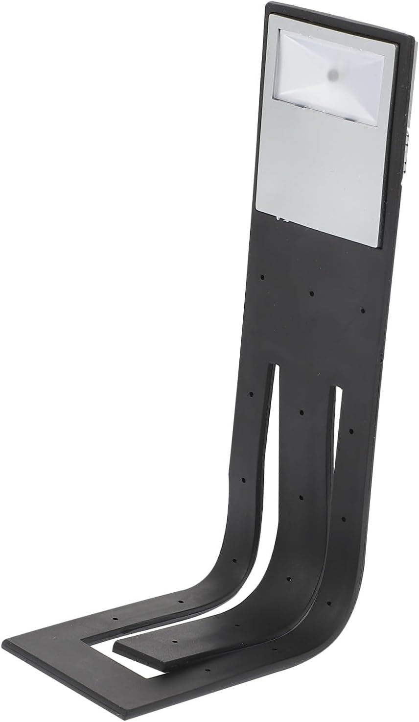 Dreiteilige Leselampe, 2-in-1-lesezeichen, Led-licht, Schwarz.
