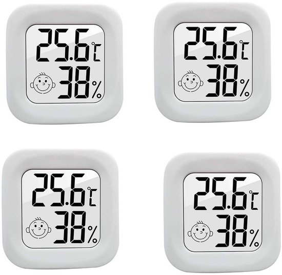 Mini-lcd-digitalthermometer Und Hygrometer Für Den Innenbereich, Raumtemperatur- Und Luftfeuchtigkeitsmesser Für Babyzimmer, Arbeitszimmer Und Weinkeller.