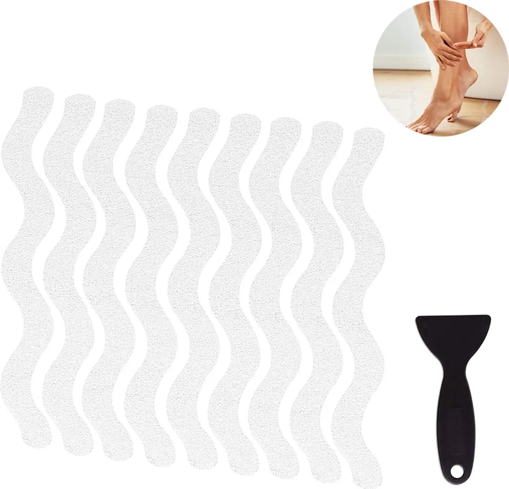 24 Antirutschmatten, Antirutschstreifen Für Duschräume, Antirutschmatten Für Badewannen, Transparente Antirutschaufkleber, Geschikt Für Treppen Und Badewannenböden.