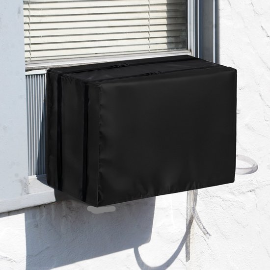 Schwarze, Wasserdichte Außenabdeckung Aus 210d Oxford-gewebe Für Klimaanlagen (70 X 58 X 48 Cm), Staub- Und Wetterfest