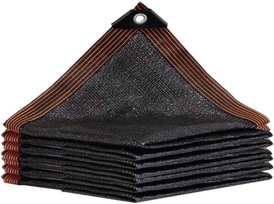 Schwarzes Schattierungsnetz – Uv-schutz Für Gärten Und Balkone – 1 Stück – 3 X 4 Meter