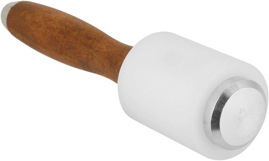 Lederhammer, Nylonhammer Mit Holzgriff, Lederbearbeitungshammer – Ein Praktisches Werkzeug Mit Einem Fach Zur Aufbewahrung Von Schneidmeißeln.