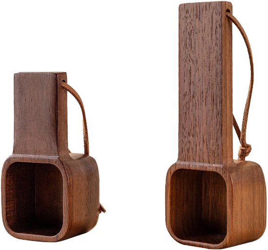 Kaffeelöffel Aus Holz (2er-set), Hochwertiges Walnussholz, Praktischer Griff Mit Aufhängeöse, Geeignet Für Teeblätter, Mehl Und Kräuter, Langlebig