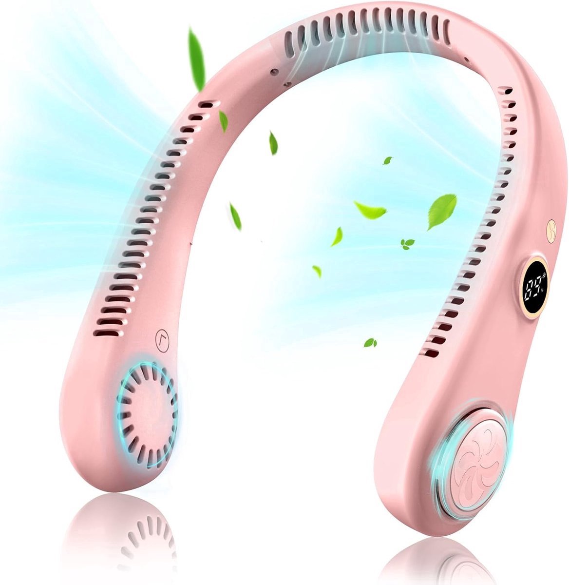 Nackenventilator – Frontventilator – Kehlkopfventilator – Nackenventilator Mit Kühlfunktion – Wiederaufladbar – Mini-ventilator