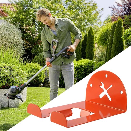 Wandmontiertes Aufhängesystem Und Aufbewahrungsregal Für Akku-werkzeuge In Garage/gartenhaus, Geeignet Für Trimmer, Rasenmäher, Kettensägen Und Bohrmaschinen