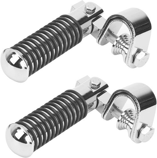 Fahrradpedale - Motorradpedale - Motorradpedale - Pedalhalterung Für 1-zoll-rennlenkerschützer (silber)