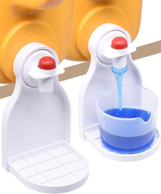 2er-pack Tropfauffangbehälter/spenderbecherhalter Für Waschmittel – Weiß